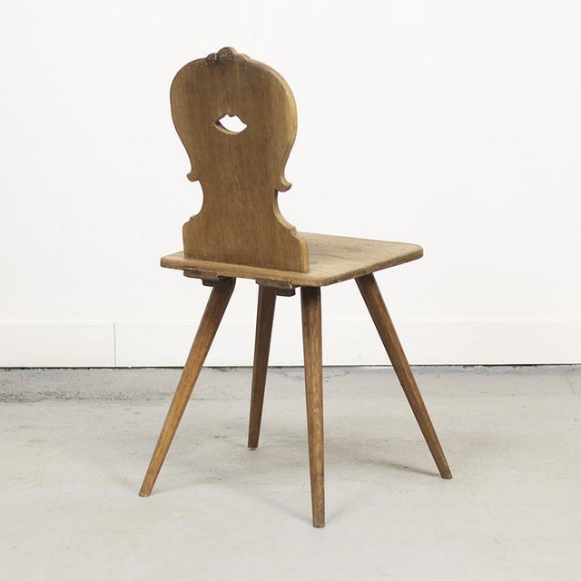 Primitive Folk Art Chair For Sale - Image 4 of 9