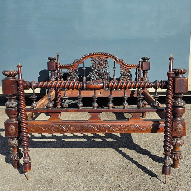 Anglo-Indian Four Poster Bed, 1920s For Sale - Image 14 of 15