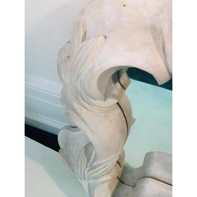 Teal Plaster Mirrors in the Manner of Serge Roche - a Pair For Sale - Image 8 of 11