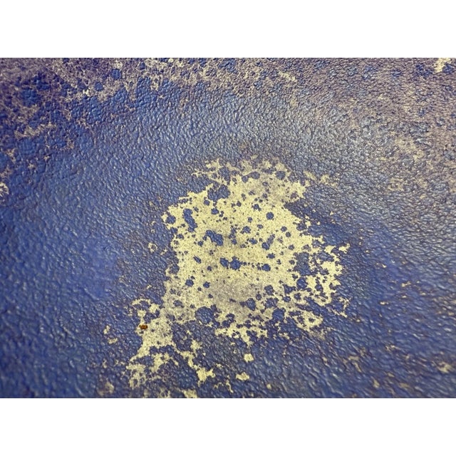 Vintage 1970's Francesca Mascitti-Lindh Arabia Blue Green Pottery Bowl Sculpture For Sale - Image 13 of 13