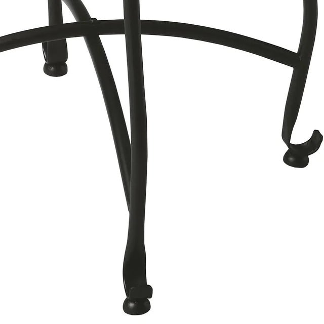 Traditional Moroccan Metal Tray Table, Multi-Color For Sale - Image 3 of 5