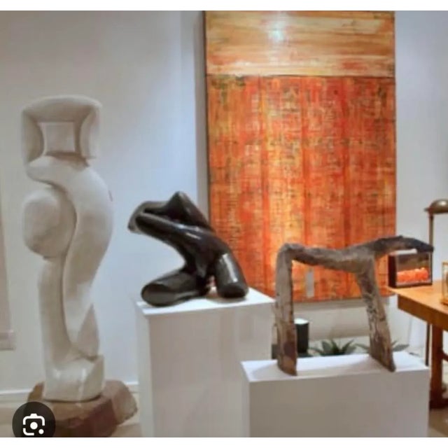 Large Green & Black Abstract Oil Painting on Board by Artist Paulden, 72” X 42” For Sale - Image 9 of 11