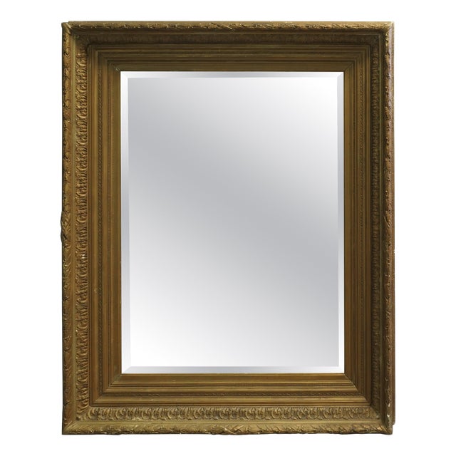 Large 19th Century Gilt Wall Mirror For Sale