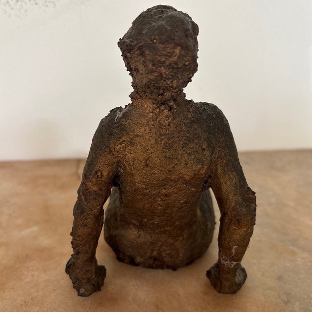 1950s Vintage Bronze Figural Sculpture of a Reclining Nude Woman For Sale - Image 5 of 8