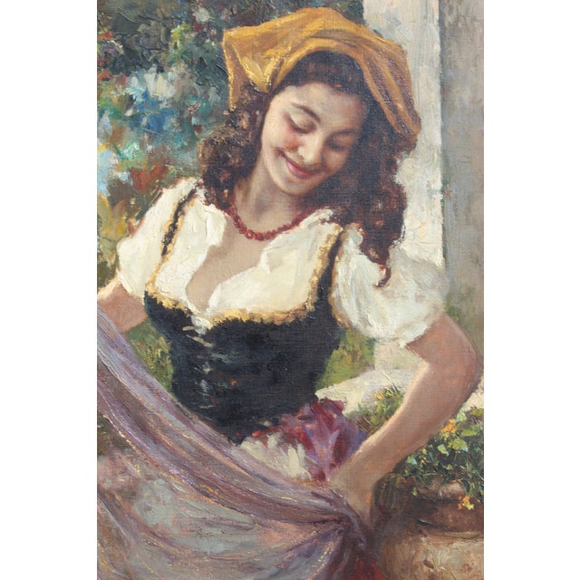 Italian Monumental 6 Foot Wide Italian 19th Century Painting by Luigi Amato For Sale - Image 3 of 8