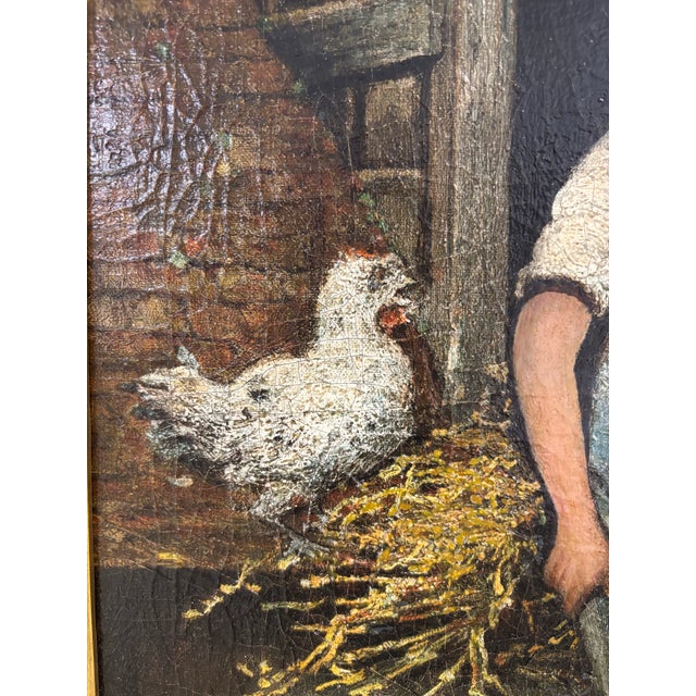 Antique 19th Century Dutch Oil Painting H. J. Burgers For Sale - Image 4 of 9