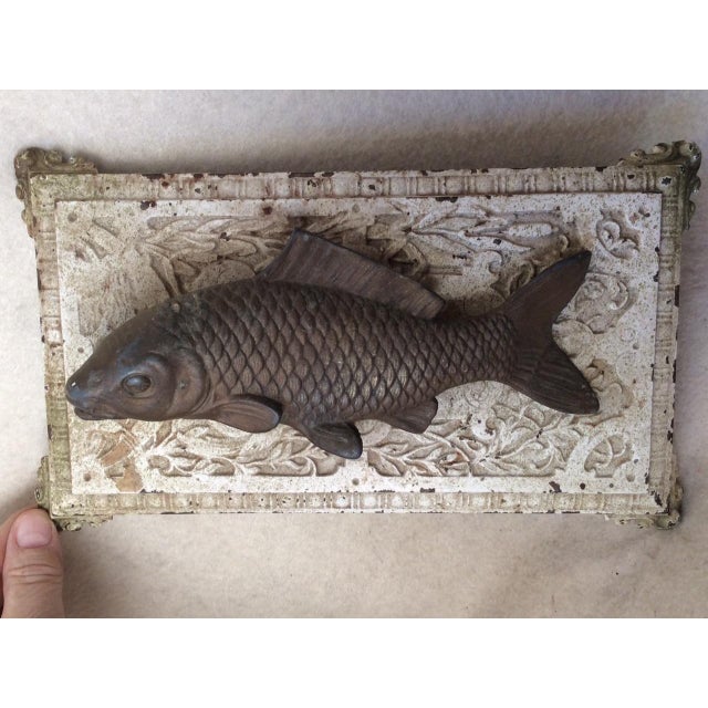 Victorian Antique 19thC Desk, Writing Accessory, Fish Paperweight, Cast Iron For Sale - Image 3 of 5