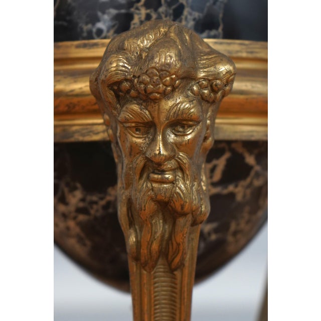 1940s Vintage Regency Bronze & Marble Table Lamps - Pair For Sale - Image 5 of 12