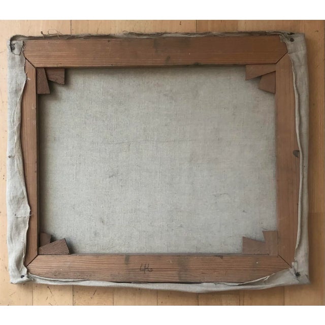 Alexandre Rochat, Banc au bord de l'eau, Oil on Canvas For Sale - Image 6 of 7