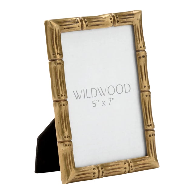 Brass Bamboo Frame 5"x7" For Sale