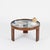 Italian Round Coffee Table in Walnut with Smoked Glass Top from Molteni, 1960s For Sale - Image 11 of 14