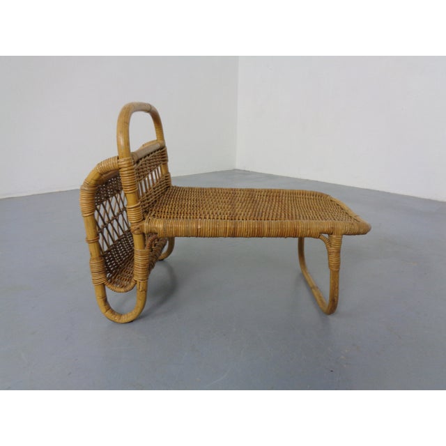 Filigree Rattan Magazine Rack, Germany, 1960s For Sale - Image 6 of 18
