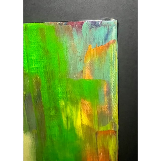 Textile Robert Cornman Original Colorful Abstract Painting, Untitled For Sale - Image 7 of 13