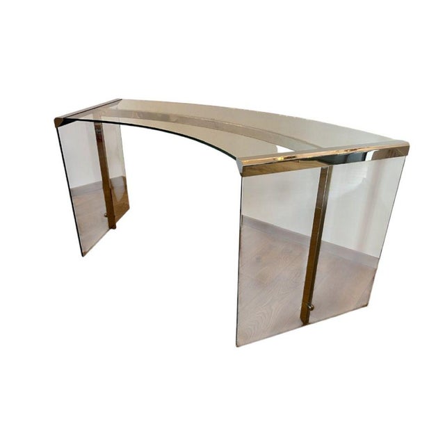 Glass President Desk by Gallotti and Radice For Sale - Image 14 of 14