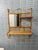 Vintage Bamboo Wall Shelf With Mirror and Towel Rack For Sale - Image 9 of 10