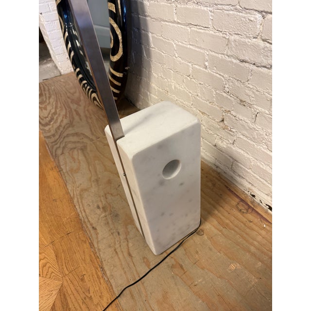 Silver In the Style of Achille & Pier Giacomo Castiglioni for Flos Arco Floor Lamp For Sale - Image 8 of 13
