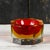 This elegant glass ashtray or trinket dish, crafted using the “sommerso” technique, is a prime example of venetian...