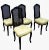 Louis XV Style Cane Back Dining Chairs With Green Brocade Upholstery. Set of 4 For Sale - Image 12 of 12