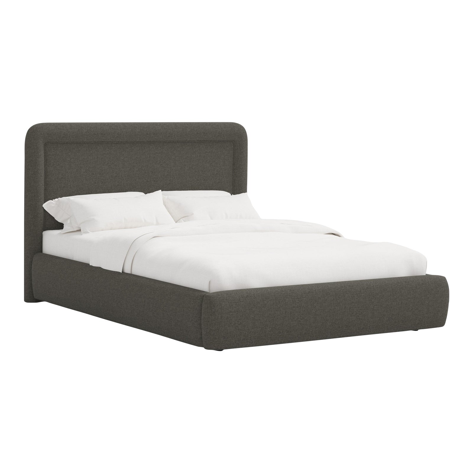 Stoffer Home x Cloth & Company Marisa Platform Bed in Textured Linen ...
