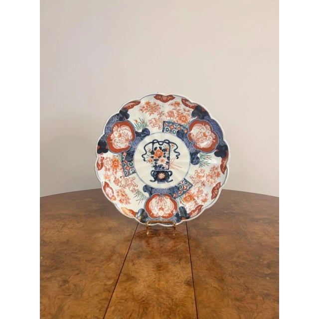 Japanese Imari Plate, 1900s For Sale - Image 4 of 5