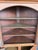 Wood Antique Early American Cherry Wood Glass Door Corner Cabinet For Sale - Image 7 of 9
