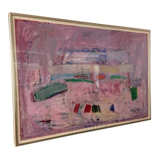 Signed, Oversized Edith Kuhnle Abstract Titled Cleveland Park For Sale