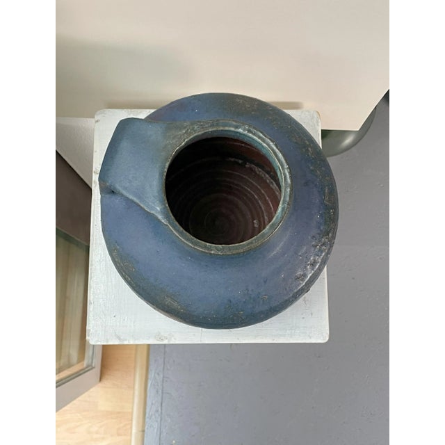 Vintage Blue Vase For Sale - Image 5 of 10