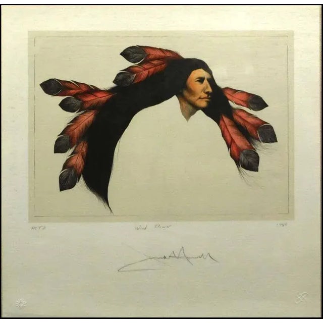 "Wild Flower" by Frank Howell Original Limited Edition Lithograph on paper Hand signed & titled & numbered by the artist...