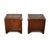 Antique Military Campaign Style Bedside Chests, 1950, Set of 2 For Sale - Image 6 of 11