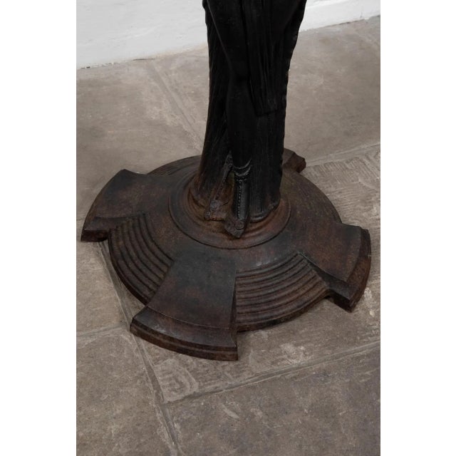 Black Art Deco Egyptian Revival Table For Sale - Image 8 of 11