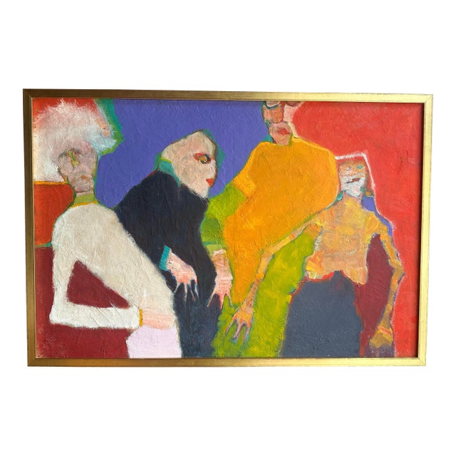 Martin Sumers Modernist Figurative Painting on Canvas (2001) For Sale