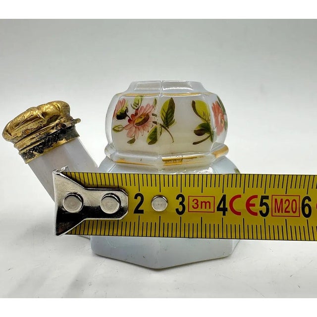 Ivory Very Charles X French Opaline Travel Perfume Bottle For Sale - Image 8 of 13