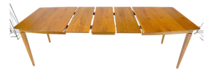 American Walnut 3x12" Extension Leaves Boards Boat Shape Dining Table