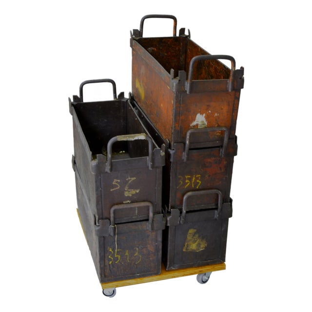 Storage Container from Fiat, 1960s, Set of 5 For Sale