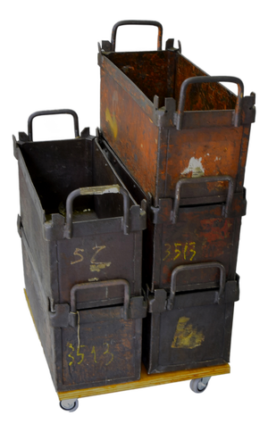 Storage Container from Fiat, 1960s, Set of 5