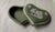 1950s Wedgwood Green Jasperware Heart Box For Sale - Image 6 of 12