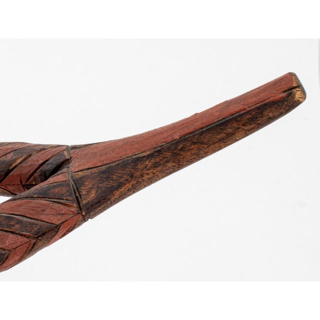 Mid 20th Century Bambara Chiwara Antelope Headdresses, Pair For Sale - Image 5 of 10