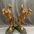 Metal Monumental Pair of Vintage Cloisonné Enamel Rearing Horses For Sale - Image 7 of 9