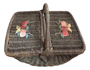 French Wicker Picnic Basket