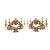 Carved and Gilded Wood Ornamental Sconces from Testolini & Salviati, 1890s, Set of 2 For Sale - Image 4 of 7