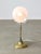 Mid-Century Italian Table Lamp in Brass and Etched Glass For Sale - Image 9 of 12