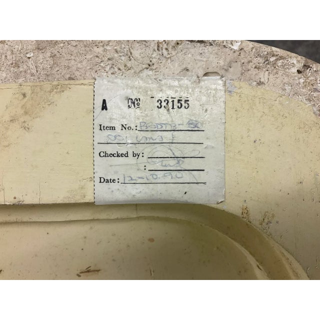 1990s Tessellated Fossil Stone, Split Pencil Reed Side Table Maitland Smith Style For Sale - Image 11 of 11