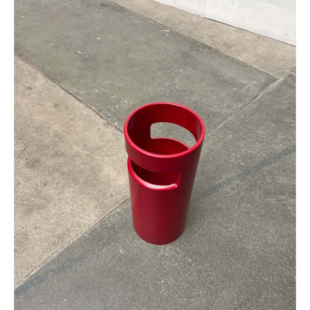 Mid-Century Modern Space Age German Red Umbrella Stand, 1960s For Sale - Image 12 of 18