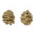 Vaubel Gold Plated Twisted Bead Earrings, 2012 For Sale