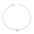 Immerse yourself in the understated elegance of this 10K white gold bracelet, rhodium-plated for an enrapturing shimmer...