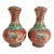 Antique Petite Chinese Dragon Cloisonné Garlic-Head Vases - a Pair For Sale