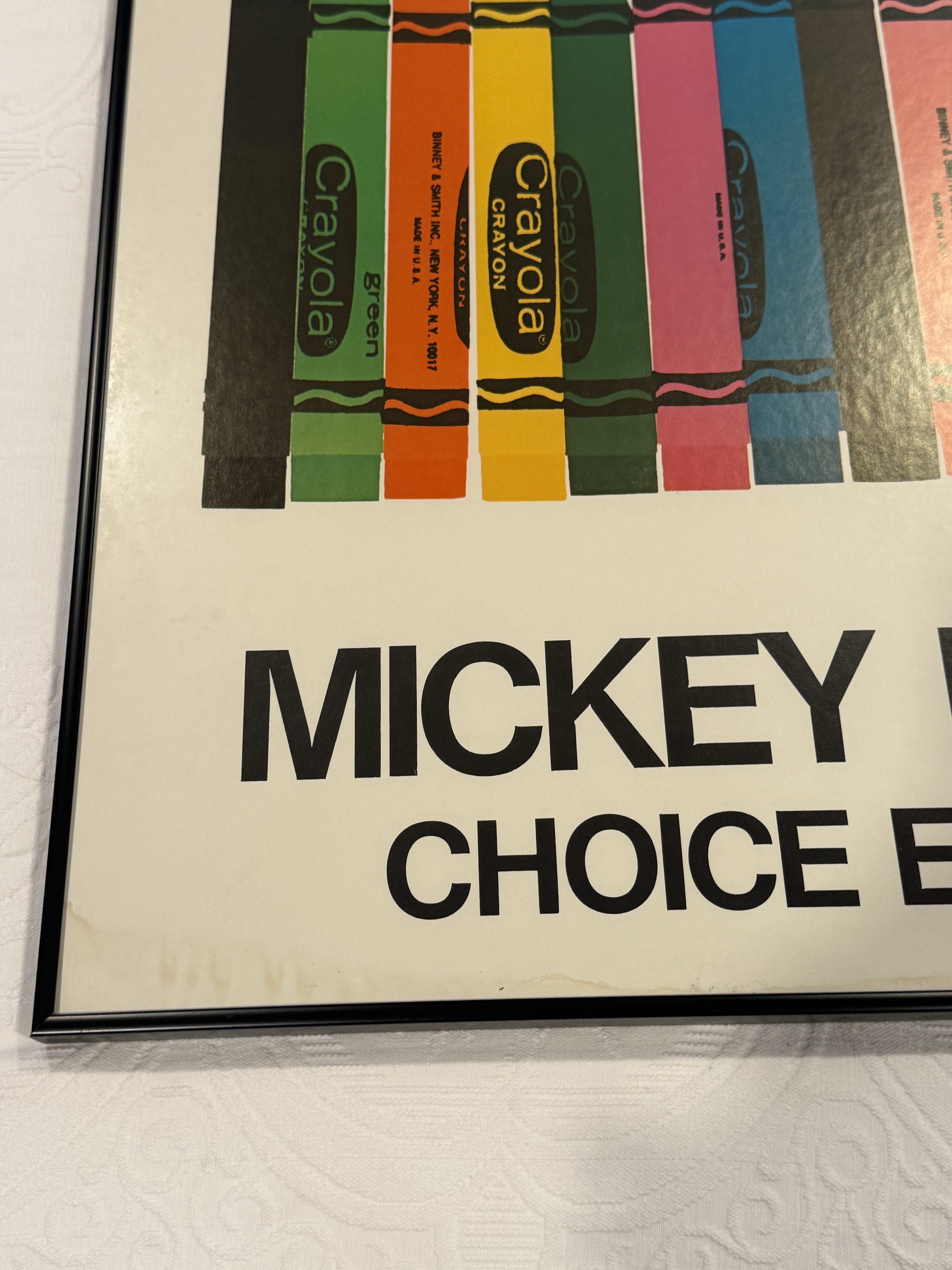 MICKEY MYERS Crayolas Posters クレヨン ポスター 1970s Vintage Mickey Myers 