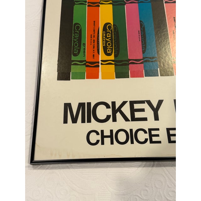 American 1970s Vintage Mickey Myers "Even More..."Crayola Crayon Pop-Art Poster, Framed For Sale - Image 3 of 12