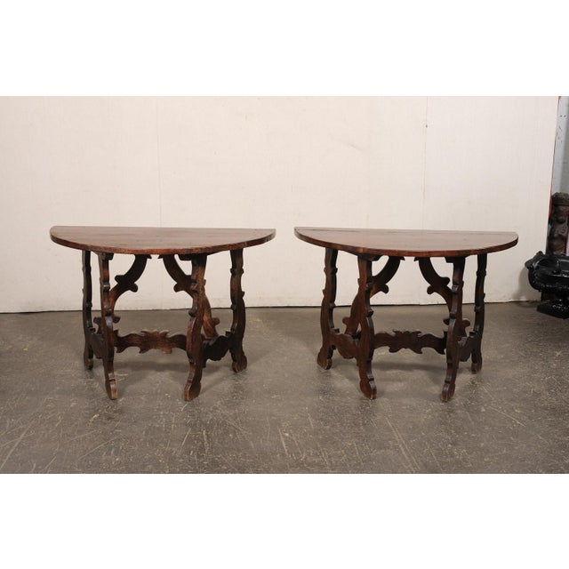 19th Century Italian Lyre Leg Consoles (Or Center Table) For Sale - Image 12 of 13