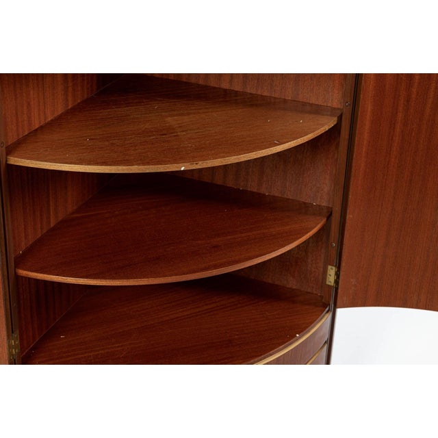 Mid-Century Danish Modern Teak Corner Bar or Storage Cabinet 1960s Selling as-Is For Sale In Detroit - Image 6 of 14